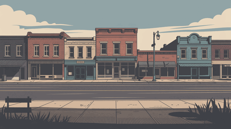 Illustration of high desert landscape near Twin Falls, Idaho
